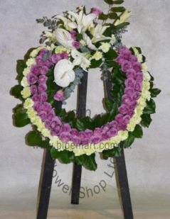 Mixed Floral Wreath - CODE 9145